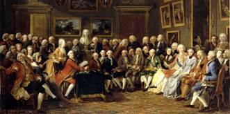 Lecture de la tragédie L’Orphelin de la Chine de Voltaire dans le salon de Mme&nbsp;Geoffrin